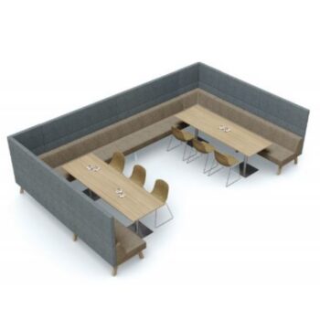 Hybrid high back modular lounge