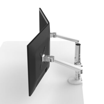 Pole Stand 2 Monitor Arm Desk Mount
