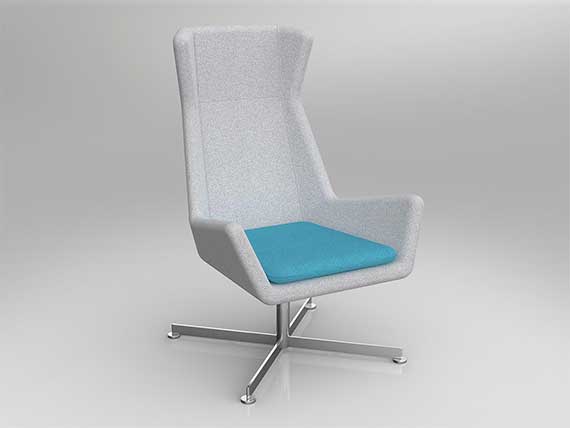 Free Chair with Alloy Base