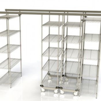 Dexion EasyFit Wire Compactus for clinical environments