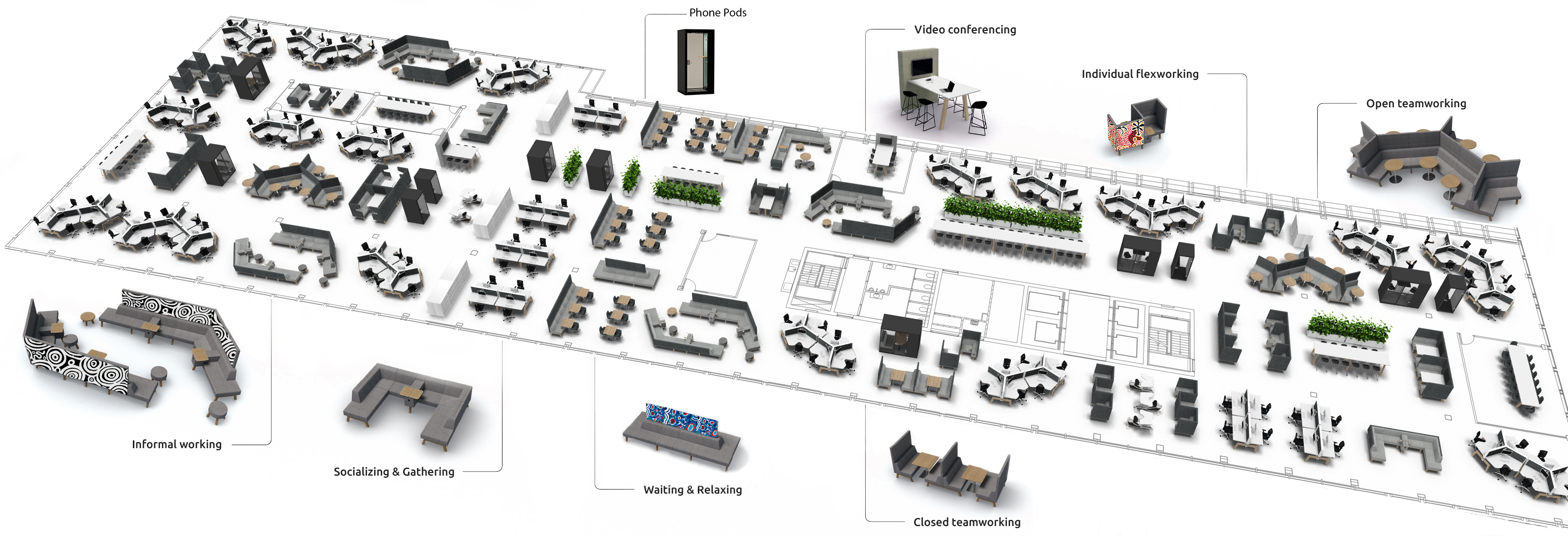 Office layout Indigenous