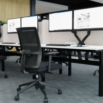 Circa Round Leg Workstation