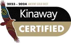 Dark Ancient Gold Dust Logo